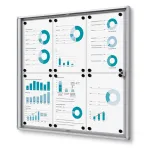 Vitrína SCRITTO ECONOMY s protipožární certifikací B1 - 6xA4