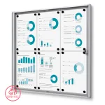 Vitrína SCRITTO ECONOMY s protipožární certifikací B1 - 6xA4 A-Z Reklama CZ