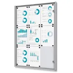 Vitrína SCRITTO ECONOMY s protipožární certifikací B1 - 9xA4