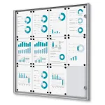 Vitrína SCRITTO ECONOMY s protipožární certifikací B1 - 12xA4