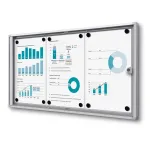 Vitrína SCRITTO ECONOMY s protipožární certifikací B1 - 3xA4