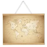 Wood Magnetic Poster Snap 40 cm Přírodní