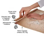 Wood Magnetic Poster Snap 50 cm Tmavě hnědá A-Z Reklama CZ