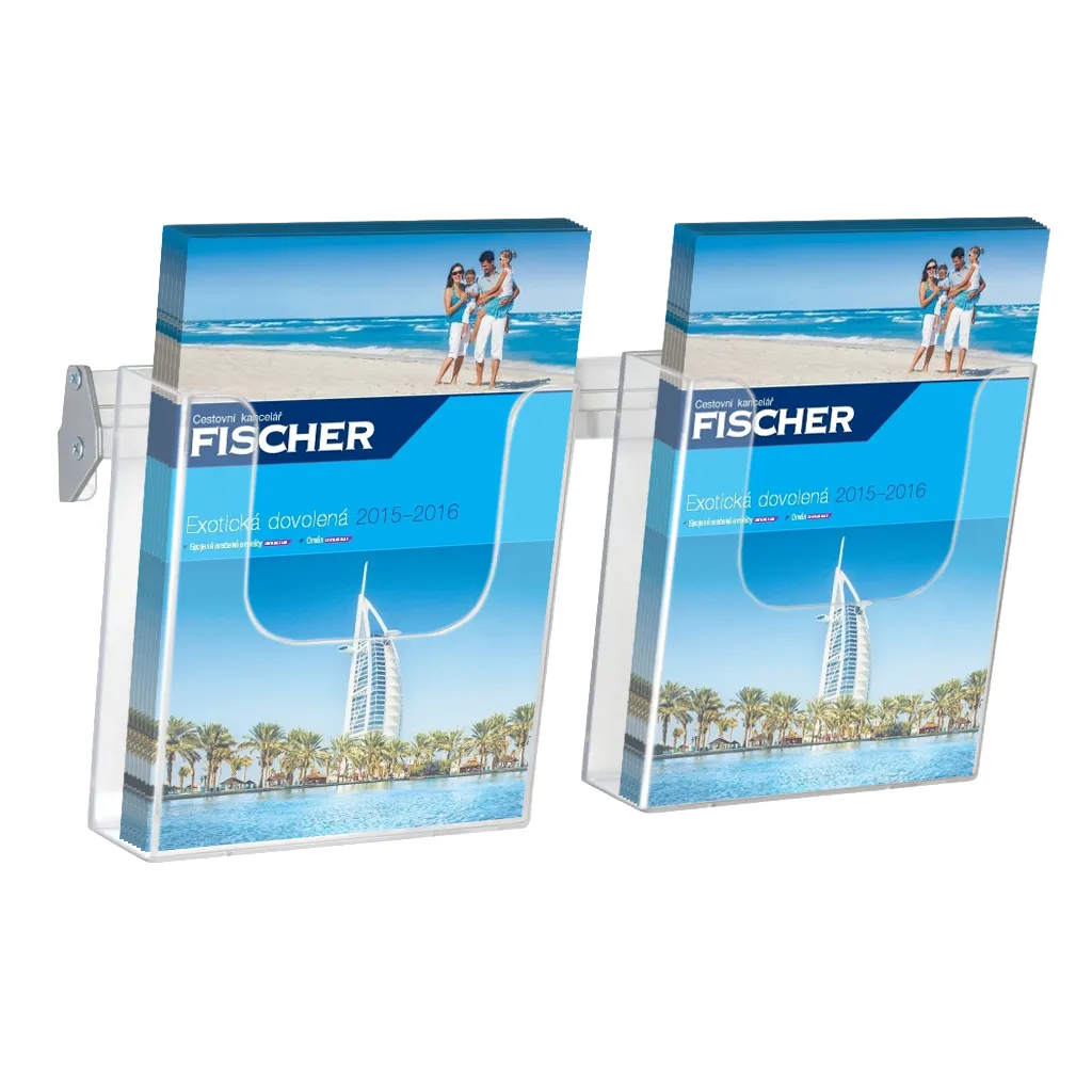 Cocktail Brochure Wall držák na letáky - set 2x A5 A-Z Reklama CZ