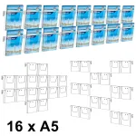 Cocktail Brochure Wall držák na letáky - set 4x A5 A-Z Reklama CZ