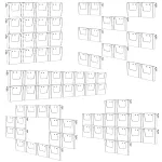 Cocktail Brochure Wall držák na letáky - set 8x A5 A-Z Reklama CZ