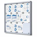 Informační Vitrína s posuvnými dvířky 12xA4