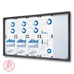 Informační Vitrína SLIM s posuvnými dvířky 10xA4 - Antracit A-Z Reklama CZ