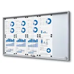 Informační Vitrína SLIM s posuvnými dvířky 10xA4