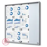 Informační Vitrína SLIM s posuvnými dvířky 12xA4 A-Z Reklama CZ