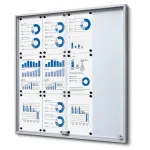 Informační Vitrína SLIM s posuvnými dvířky 12xA4