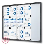 Informační Vitrína SLIM s posuvnými dvířky 15xA4 - Antracit A-Z Reklama CZ