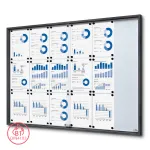 Informační Vitrína SLIM s posuvnými dvířky 18xA4 - Antracit A-Z Reklama CZ