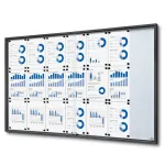 Informační Vitrína SLIM s posuvnými dvířky 21xA4 - Antracit