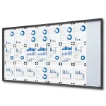 Informační Vitrína SLIM s posuvnými dvířky 24xA4 - Antracit