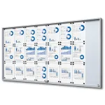 Informační Vitrína SLIM s posuvnými dvířky 24xA4