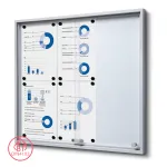 Informační Vitrína SLIM s posuvnými dvířky 6xA4 A-Z Reklama CZ