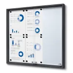 Informační Vitrína SLIM s posuvnými dvířky 6xA4 - Antracit