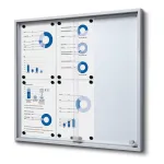 Informační Vitrína SLIM s posuvnými dvířky 6xA4