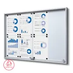 Informační Vitrína SLIM s posuvnými dvířky 8xA4 A-Z Reklama CZ