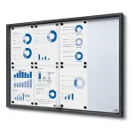 Informační Vitrína SLIM s posuvnými dvířky 8xA4 - Antracit