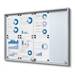 Informační Vitrína SLIM s posuvnými dvířky 8xA4