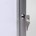 interiérová / venkovní vitrína pro prospekty 2xA4 - Stříbrná A-Z Reklama CZ