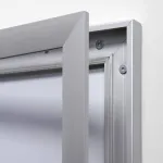 interiérová / venkovní vitrína pro prospekty 3xA4 - Stříbrná A-Z Reklama CZ