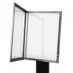 Černá světelná stojící vitrínka na restaurační menu 4xA4 A-Z Reklama CZ