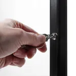 Černá světelná stojící vitrínka na restaurační menu 4xA4 A-Z Reklama CZ