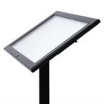 Černý Menuboard s vitrínkou na 2xA4 listy A-Z Reklama CZ