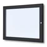 Elegantní Černá Menu vitrína na stěnu pro 2xA4 listy A-Z Reklama CZ