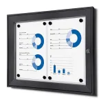 interiérová / venkovní vitrína pro prospekty 2xA4 - Antracit