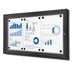 interiérová / venkovní vitrína pro prospekty 3xA4 - Antracit