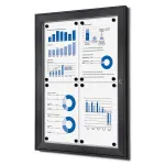 interiérová / venkovní vitrína pro prospekty 4xA4 - Antracit