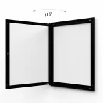 interiérová / venkovní vitrína pro prospekty 4xA4 - Černá A-Z Reklama CZ
