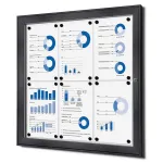 interiérová / venkovní vitrína pro prospekty 6xA4 - Antracit