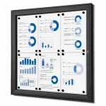 interiérová / venkovní vitrína pro prospekty 6xA4 - Černá