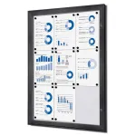 interiérová / venkovní vitrína pro prospekty 9xA4 - Antracit