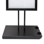 Jednostranný menu stojan s vitrínou 8x A4 - černý A-Z Reklama CZ