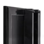 Jednostranný menu stojan s vitrínou 8x A4 - černý A-Z Reklama CZ