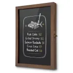 Stylová Vintage vitrína s dřevěným rámem - A3