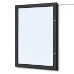 Světelná Černá Menu vitrína na stěnu pro 4xA4 listy A-Z Reklama CZ