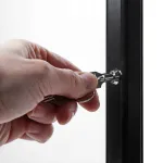 Světelná Černá Menu vitrína na stěnu pro 4xA4 listy A-Z Reklama CZ