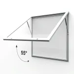 Venkovní uzamykatelná vitrína Alpha 18xA4 - stříbrná A-Z Reklama CZ