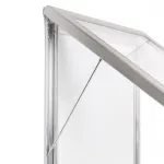 Venkovní uzamykatelná vitrína Alpha 6xA4 - stříbrná A-Z Reklama CZ