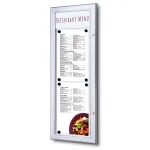 Venkovní vitrína MENU BOARD na Menu pro prospekty 2xA4T