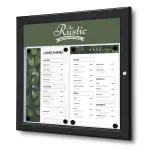 Venkovní vitrína na Menu pro prospekty 2xA4 - Černá Venkovní vitrína na Menu pro prospekty 2xA4 - Černá