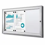 Vitrína interier-exterier s protipožární certifikací B1 - 3xA4