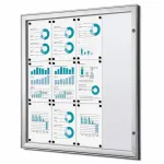 Vitrína interier-exterier s protipožární certifikací B1 - 12xA4